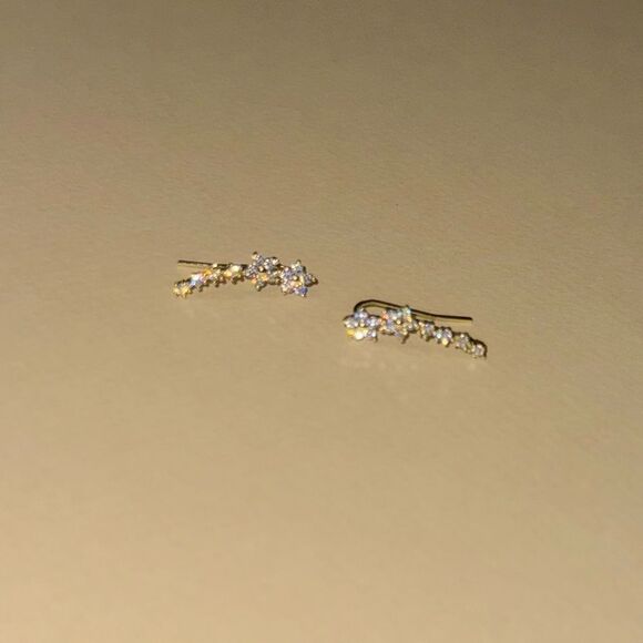 Flower earrings M616 - Picture 2 of 5